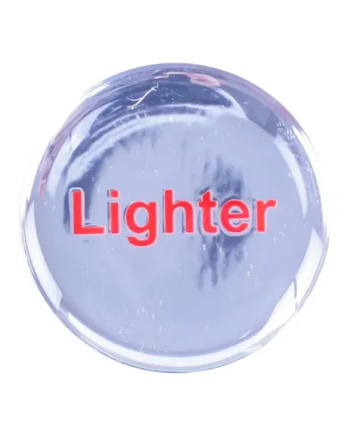 GG96256 - CR. ALUM. CIGARETTE LIGHTER KNOB W/SILVER LIGHTER STICKER
