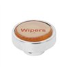 GG96322 - 1-3/16" CR. ALUM. DASHBOARD CONTROL KNOB W/GOLD WIPERS