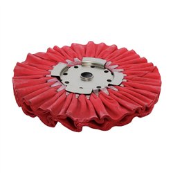 GG98151 - TEMP UNAVAILABLE, 8"X3" RED TREATED AIRWAY BUFFING WHEEL