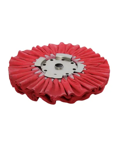 GG98151 - TEMP UNAVAILABLE, 8"X3" RED TREATED AIRWAY BUFFING WHEEL