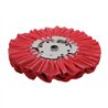 GG98151 - TEMP UNAVAILABLE, 8"X3" RED TREATED AIRWAY BUFFING WHEEL
