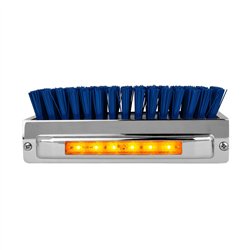 GG98982 - CR. ALUM. BOOT CADDIE W/ BLUE BRUSH & AMBER/AMB 6 LED LIGHT