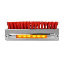 GG98984 - CR. ALUM. BOOT CADDIE W/ RED BRUSH & AMBER/AMB 6 LED LIGHT
