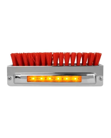 GG98985 - CR. ALUM. BOOT CADDIE W/ RED BRUSH & AMBER/CLR 6 LED LIGHT