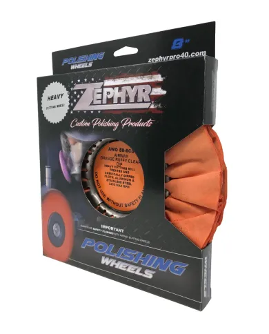 ZPRAWO58-8CD  - ORANGE RUFFY   CLEAR DIP