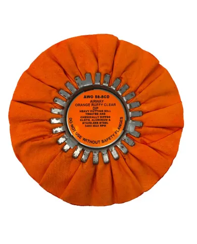 ZPRAWO58-8CD  - ORANGE RUFFY   CLEAR DIP