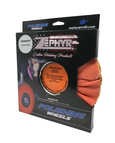 ZPRAWO58-8KK - ORANGE / YELLOW KWIK KUT AIRWAY  8"  (SIGNATURE SERIES)                           