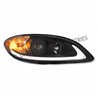 UP31184-Black Projection Headlight With LED Light Bar For 2006-2017 International Prostar - Passenger