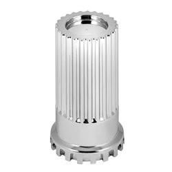 GG10353 - CR. PL. 33MM X 4"H PUSH-ON BULLET FLAT TOP NUT COVER