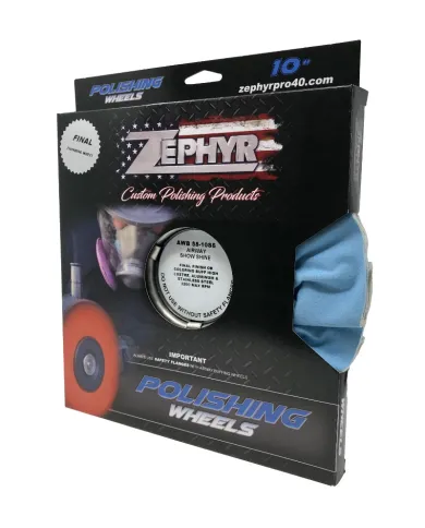 ZPRAWB58-10SS -  BLUE  / WHITE SHOW SHIINE (FINISH) 10" (SIGNATURE SERIES)