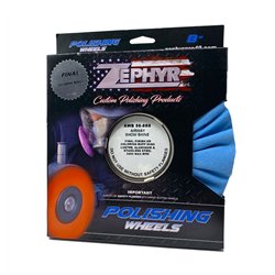 ZPRAWB58-8SS -  BLUE  / WHITE SHOW SHIINE  (FINISH) 8"  (SIGNATURE SERIES)