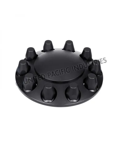 UP10334-Dome Front Axle Cover With 33mm Standard Thread-On Nut Covers - Matte Black (Color Box)