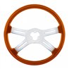 UP88279-18" Candy Color 4 Spoke Steering Wheel - Cadmium Orange