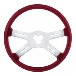 UP88280-18" Candy Color 4 Spoke Steering Wheel - Candy Red