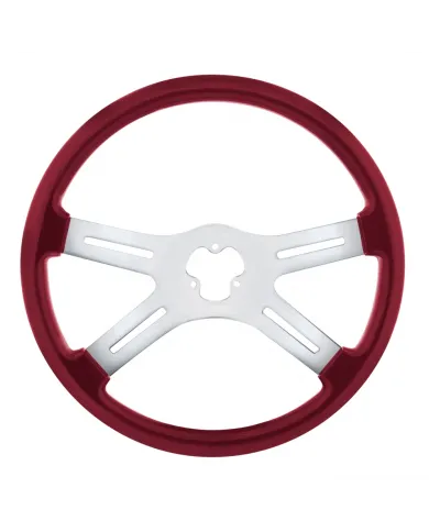 UP88280-18" Candy Color 4 Spoke Steering Wheel - Candy Red