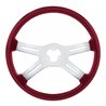 UP88280-18" Candy Color 4 Spoke Steering Wheel - Candy Red