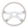 UP88283-18" Candy Color 4 Spoke Steering Wheel - Pearl White