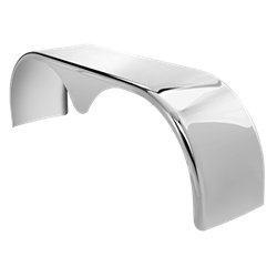 HB9556T - 105"tip to tip x 31"T 304SS FULL FENDER PAIR TEAR DROP