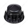UP10337-Pointed Rear Axle Cover With 33mm Spike Thread-On Nut Covers - Matte Black