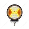 UP36454-4.5" 24 High Power LED Work Light With "X" Amber Light Guide