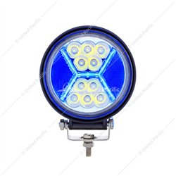 UP36455-4.5" 24 High Power LED Work Light With "X" Blue Light Guide
