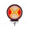 UP36456-4.5" 24 High Power LED Work Light With "X" Red Light Guide