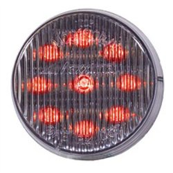 MXM09100RCL - 2" Round Red Clear Lens CM
