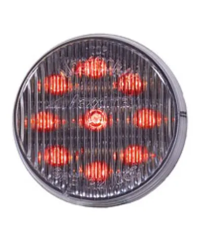 MXM09100RCL - 2" Round Red Clear Lens CM