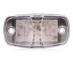 MXM23015RCL - Rectangular Clearance Marker P2/P3/PC2 Red Clear Lens
