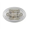 MXM36180YCL - Stainless Steel Mini-Oval CM Amber Clear Lens