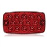 MXM42206R - Rectangular Red Low Profile Surface Mount STT