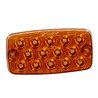 MXM42206Y - Rectangular Amber Low Profile Surface Mount Park Rear Turn