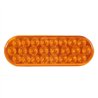 MXM63201Y - Warning 6" Oval Amber Grommet Mount Flashing Warn 7 Patterns Dual Voltage