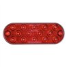 MXM63350R - 6" Oval Red STT Thin Profile Surface or Grommet Mount