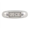 MXM72270YCL - Stainless Steel Oval CM Amber Clear Lens