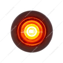 UP36743B-1 LED 3/4" Mini Clearance Light Amber LED With Amber Lens With Rubber Grommet (Bulk)