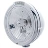 UP31759-Stainless Steel Classic Headlight Crystal H4 Bulb & LED Turn Signal - Clear Lens