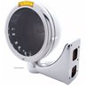 UP31761-Chrome Classic Headlight No Bulb With LED Turn Signal - Amber LED/Amber Lens