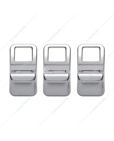 UP41452-Chrome Switch Cover For Kenworth T680/T880/W990 (3-Pack)