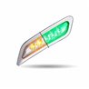 TXTLED-P100AG - PETERBILT 579/567/587 DRIVER DOOR MARKER LIGHT-DUAL REVOLUTION AMBER/GREEN LED 