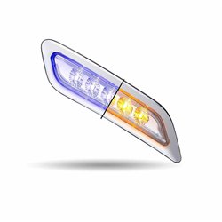 TXTLED-P200AB - PETERBILT 579/567/587 PASSENGER DOOR MARKER LIGHT-DUAL REVOLUTION AMBER/BLUE LED 