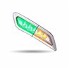 TXTLED-P200AG - PETERBILT 579/567/587 PASSENGER DOOR MARKER LIGHT-DUAL REVOLUTION AMBER/GREEN LED 