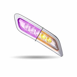 TXTLED-P200AP - PETERBILT 579/567/587 PASSENGER DOOR MARKER LIGHT-DUAL REVOLUTION AMBER/PURPLE LED 