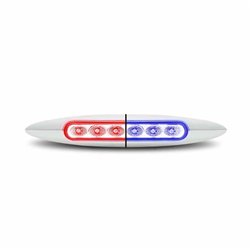 TXTLED-6XRB - 6" DUAL RED TO BLUE AUX. MARKER LIGHT 