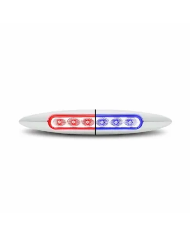 TXTLED-6XRB - 6" DUAL RED TO BLUE AUX. MARKER LIGHT 