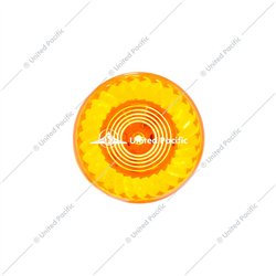 UP39222-7 LED 2" Round Turbine Light (Clearance/Marker) - Amber LED/Amber Lens
