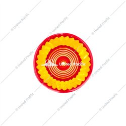 UP39223-7 LED 2" Round Turbine Light (Clearance/Marker) - Red LED/Red Lens