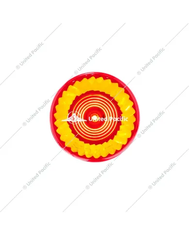 UP39223-7 LED 2" Round Turbine Light (Clearance/Marker) - Red LED/Red Lens