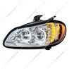 UP35729-Chrome LED Projection Headlight Assembly For 2003-2024 Freightliner M2- Driver