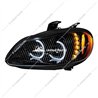 UP35731-Black LED Projection Headlight Assembly For 2003-2024 Freightliner M2- Driver
